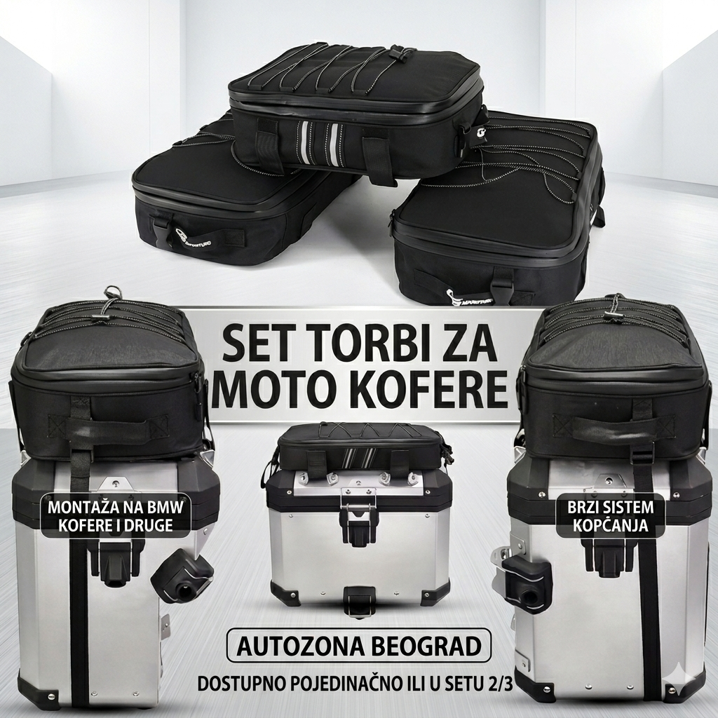 Set torbi za motor – Univerzalni sistem za prtljag